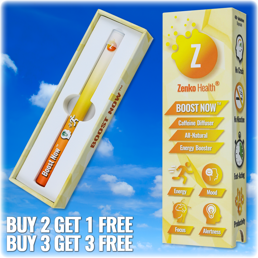 Boost Now™ Caffeine Diffuser - All-Natural - Fast-Acting Energy Booster